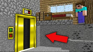 Minecraft NOOB vs PRO: OH! NOOB PUT AWAY FLOOR BUT WHERE DOES THIS LUXURY ELEVATOR LEAD? trolling