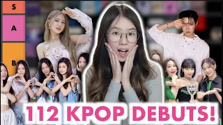 I reacted to EVERY SINGLE 2022 Kpop debut (112 MVs 😱) - A Tier List