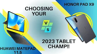 Tab Wars: HUAWEI MatePad 11.5 or Honor Pad X9 - You Decide!