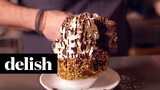 Chocolate Fudge Cake Hot Chocolate | Delish