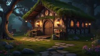 Tavern in the Forest. Ambience with tavern sounds, crickets, owls, wolves howling, and music.