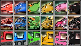 Dinosaur Train + Dinosaur Digger + Dino Robot Corps - Mosasaurus/Tyrannosaurus/Ankylosaurus/Ankylosa