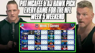 Pat McAfee & AJ Hawk Pick EVERY GAME For The NFL Week 5 Weekend