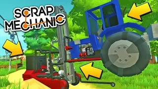 МЕСТНЫЙ МЕХАНИК ЧИНИТ ТРАКТОР "БЕЛАРУСЬ"! РЕАЛЬНАЯ ЖИЗНЬ в Scrap Mechanic