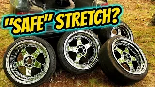 17X9 TIRE STRETCH COMPARISON | 205-40 VS 215-40