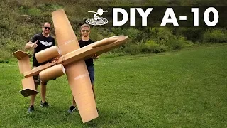 Flying 8-Foot A-10 Warthog made from Dollar Store Foamboard