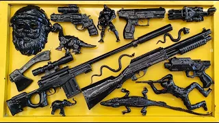 Cleans Toys Assault Rifle, Shotgun, AK47, Sniper Rifle, Glock Pistol, nerf gun, M16 weapon EP 85