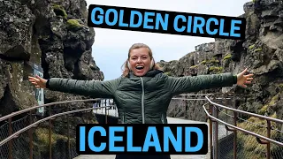 ICELAND's GOLDEN CIRCLE | Faults, Geysers, Waterfalls, & Hot Springs ALL IN ONE DAY!