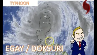 Typhoon Doksuri : Egay makes landfall over Northern Luzon