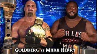 Goldberg V Mark Henry Raw 6th October 2003