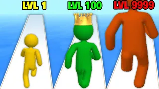 LVL 1 vs LVL 100 vs LVL 9999 in Giant Rush!