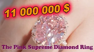 A 15-carat Pink Supreme DIAMOND was SOLD for $11,000,000 at a Christie's auction in Asia in 2023