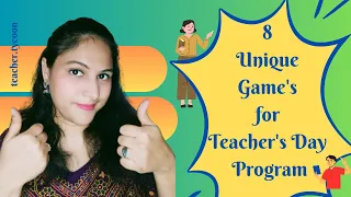 Games for teachers Day/Game Ideas/ Unique Games/ 8Games for teachers Day/ Fun Games/easy setup games