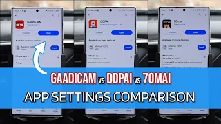 ACE+ vs Mini Pro vs M300 | GAADICAM vs DDPAI vs 70MAI | App Connection & Settings Overview |