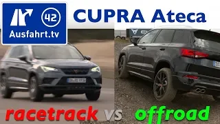 2019 CUPRA Ateca offroad vs Rennstrecke
