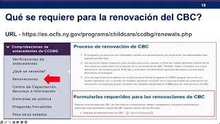 FAMS CBC Sesión de asistencia técnica para proveedores de renovaciones (en española)