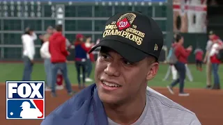 Nationals' breakout star Juan Soto after winning World Series: "I'm living the dream" | FOX MLB