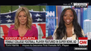 ESAU PUSHING FOR FIRST FEMALE NFL PLAYER IN HISTORY! -Toni Harris (ISRAELITE- Woman)