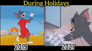 During Holidays 2019 vs 2021 memes