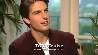 Tom Cruise with Jimmy Carter talking about breaking a leg...meeting fans...running his career