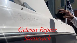 How To- Fiberglass & Gelcoat Repair- Stresscrack- Regal