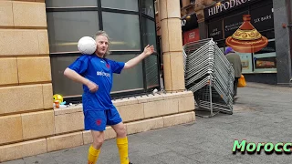 Granddad shows his football skills AMAZING