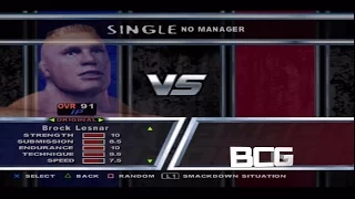WWE Smackdown Here Comes The Pain Character Select Screen Including All Unlockables Roster
