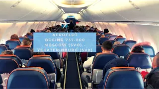 Trip Report || Aeroflot Boeing 737-800 (Economy) || Moscow (SVO) - Yekaterinburg (SVX)