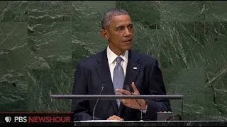 Obama takes Russia, Syria to task in UN speech