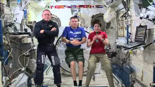 Space Station Crew Discusses Life in Space with the Media