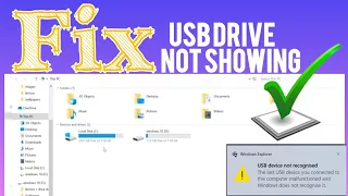 Solution for USB Drive not Showing / USB Device not Recognized in Windows 10 and 11 in ||2024||