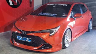 toyota corolla hatch 2023 kingfiberdesign body kit.