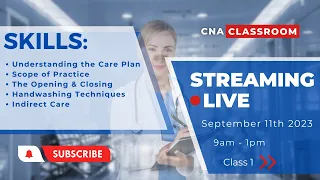 Class 1 - Care Plans, Scope, Handwashing, Indirect Care, Openings & Closings