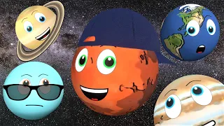 Planet Cartoon for Kids | Mars and Uranus for Kids