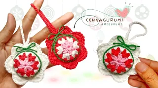 Crochet Christmas Ornaments || An Easy Christmas Bauble Crochet For Beginners