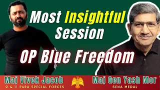 Operation Blue Freedom by Team Claw | Maj Vivek Jacob with Maj Gen Yash Mor,SM #specialforces #para