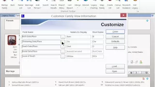 Legacy QuickTip Video - How to Customize the Family View's Information