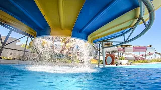 Fun on slides Sueno Hotels Deluxe Belek. Maximum fun on water slides Sueno Hotels Deluxe Belek.