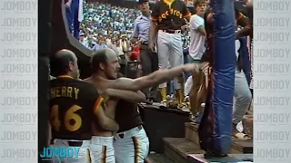 The Braves and Padres brawl multiple times in one game back in 1984, a breakdown