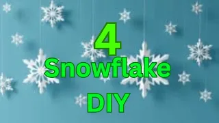 Paper Snowflake DIY| How to make Paper snowflake for Christmas deco| 5 minutes Paper Craft ideas