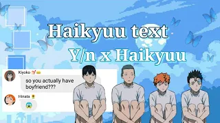 Haikyuu text lyrics prank | Y/n's harem (7) | Y/n x Haikyuu "Like Ooh-ahh" (TWICE)