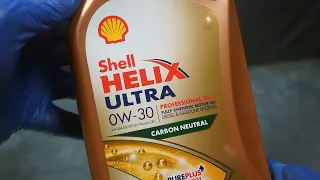 Shell Helix Ultra Professional AV-L 0W30 What does a genuine motor oil look like?