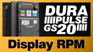 GS20(X) VFD - How to display RPM on a variable frequency drive from AutomationDirect