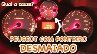 Peugeot com ponteiro desmaiado no painel?  Saiba o motivo!