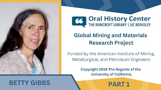 Betty Gibbs: Mining Engineering and the Software Revolution - Part 1