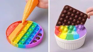 Oddly Satisfying Rainbow Cake Decorating Compilation | Quick and Easy Chocolate Cake Tutorials