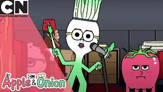 Apple and Onion | Hamburger Steals the Spotlight | Cartoon Network UK 🇬🇧