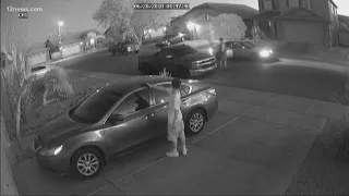 Security camera catches a drive-by shooting on camera