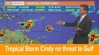 Friday morning tropical update: Tropical Storm Cindy forms in unusual start to season