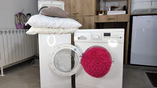 Experiment -  Wet Pillows -  in a Top and Front Washing Machines